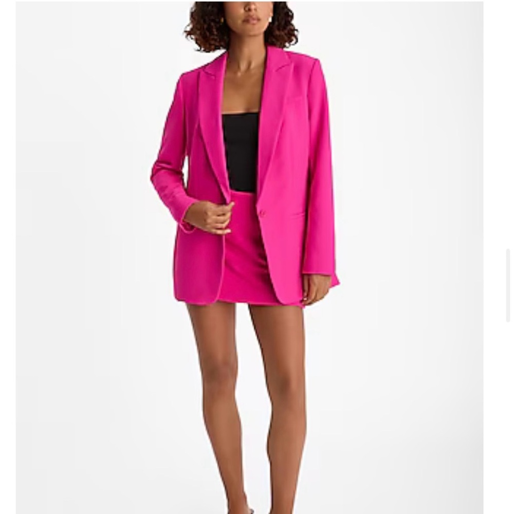 NWT Express Editor Lined Skirt Skort, size 10, Hot Pink